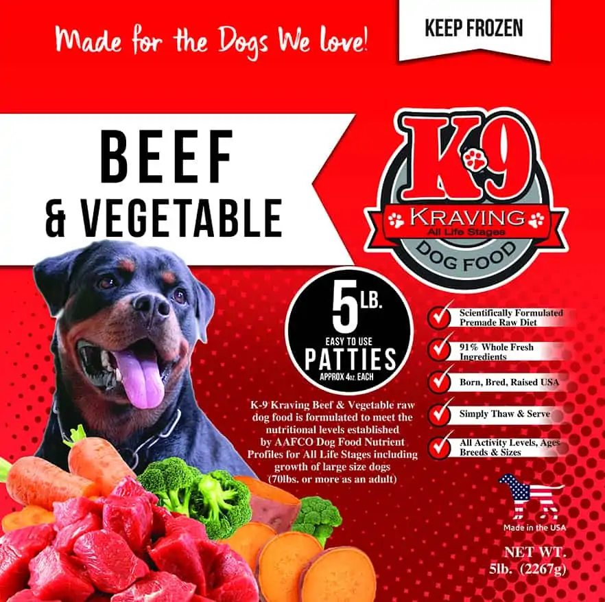 Raw Dog Food K9 Kraving