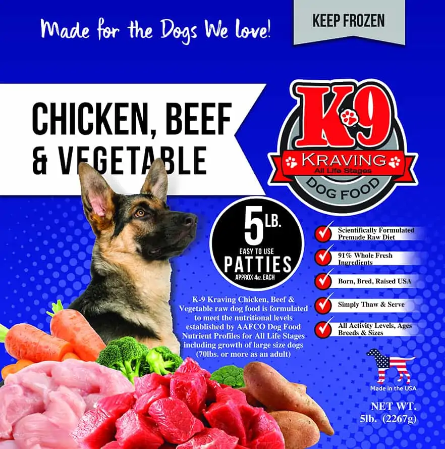 Raw Dog Food K9 Kraving